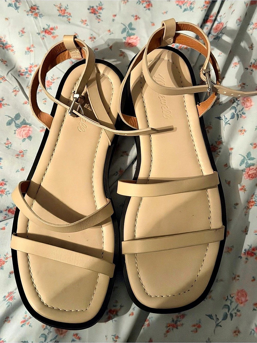 Madewell The Sabina Flatform Sandal Strappy Sandals Beige